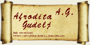 Afrodita Gudelj vizit kartica